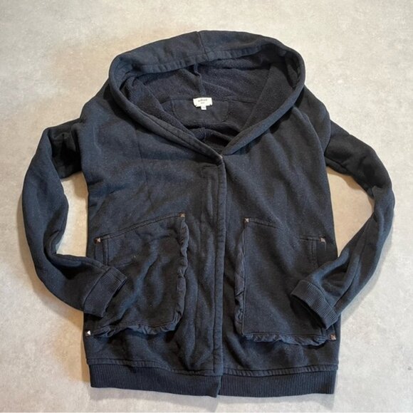 Aritzia Wilfred Rousseau Zip Up Slouchy Oversized Hoodie Gray small - Picture 2 of 7